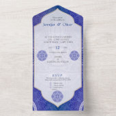 Mandalase in holländischer Farbe All In One Einladung (Innen Boden)