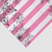 Mandalase mit schwarzer Spitze auf rosa und weiße  Seidenpapier (Ausschnitt)