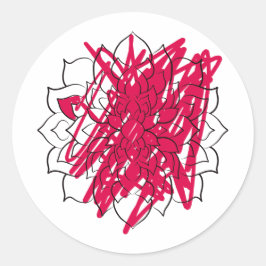 Mandalase sind so entspannend... runder aufkleber