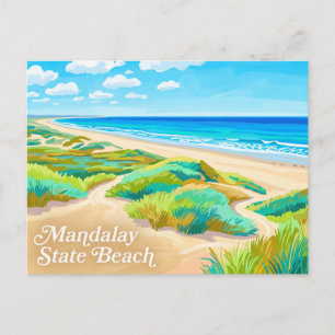 Mandalay State Beach Kalifornien Postkarte