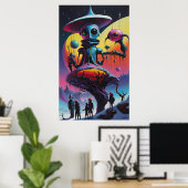 Mandalorn und Grogo Poster (Heimbüro)
