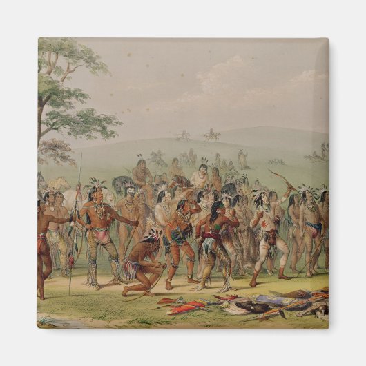 Mandan Archery Contest, c.1832 Magnet (Vorne)