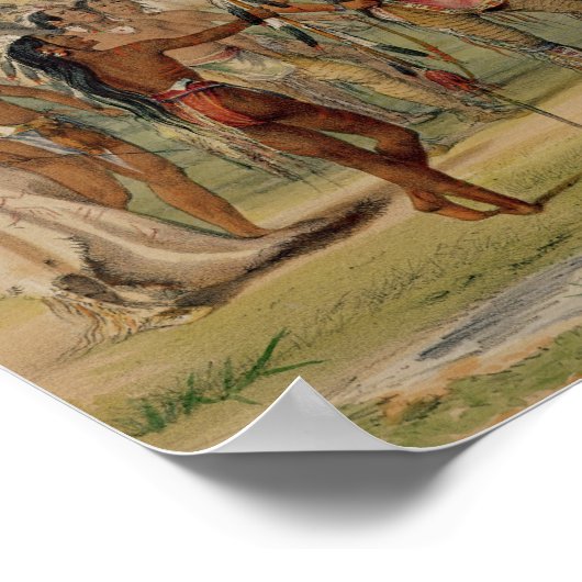 Mandan Archery Contest, c.1832 Poster (Ecke)