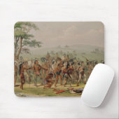 Mandan Bogenschießen-Wettbewerb, c.1832 Mousepad (Mit Mouse)