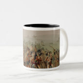 Mandan Bogenschießen-Wettbewerb, c.1832 Zweifarbige Tasse (VorderseiteRechts)