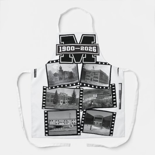 Mandan Braves All Class Reunion Apron Schürze (Vorderseite)