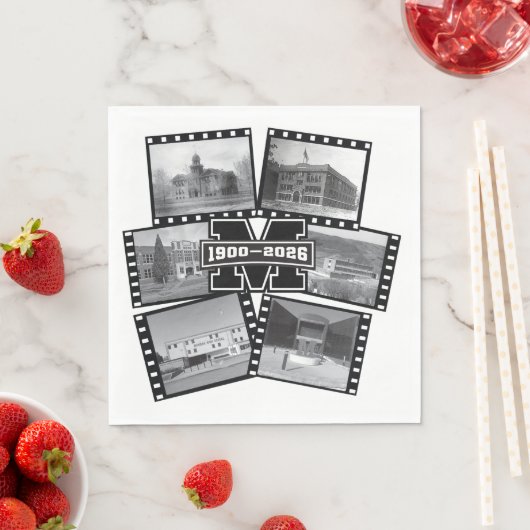 Mandan Braves All Class Reunion Papier Servietten (Beispiel)