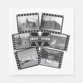 Mandan Braves All Class Reunion Papier Servietten (Vorderseite)