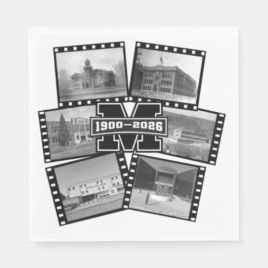 Mandan Braves All Class Reunion Papier Servietten (Vorderseite)