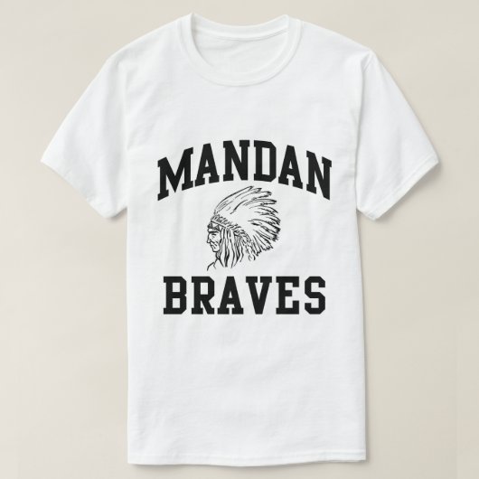 Mandan Braves Herren T-Shirt (Design vorne)