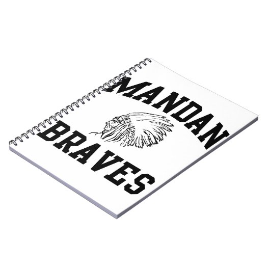 Mandan Braves Notebook Notizblock (Linke Seite)