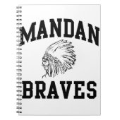 Mandan Braves Notebook Notizblock (Vorderseite)