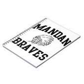 Mandan Braves Notizbuch Notizblock (Linke Seite)