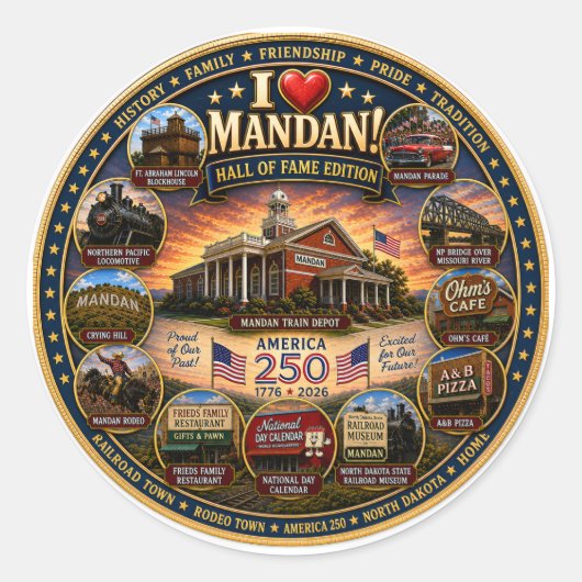 "Mandan Legacy Edition." Aufkleber (Vorderseite)