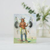 Mandan Medicine Man Postkarte (Stehend Vorderseite)