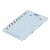 Mandarin Chinesisch Englisch Bilingual Weekly Plan Magnet (Linke Seite)