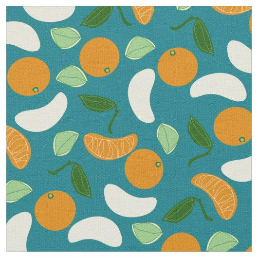 Mandarin Citrus Stoff (Nahaufnahme)