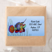 Mandarin Dragonet Fish Label (Insitu)