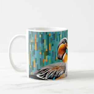 Mandarin Duck Animal Bird Art Decor Kaffeetasse