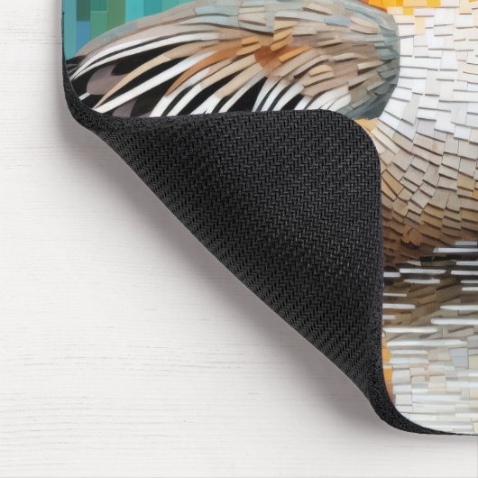 Mandarin Duck Animal Bird Art Decor Mousepad (Ecke)