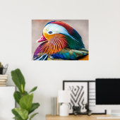 Mandarin Duck Beautiful Poster (Heimbüro)