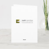 Mandarin Duck Birthday Card Karte (Rückseite)