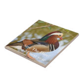 Mandarin Duck Fliese (Seite)