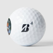 Mandarin Duck Fun Lieben Wassername Golfball (Logo)