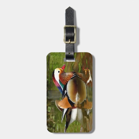 Mandarin Duck Gepäckanhänger (Vorderseite vertikal)