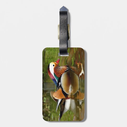 Mandarin Duck Gepäckanhänger (Rückseite vertikal)