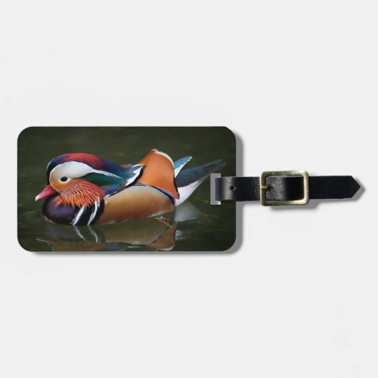 Mandarin duck gepäckanhänger (Vorderseite horizontal)