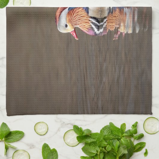 Mandarin Duck Geschirrtuch (Gefaltet)