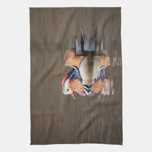 Mandarin Duck Geschirrtuch (Vertikal)