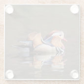 Mandarin Duck Glasuntersetzer (Rückseite)