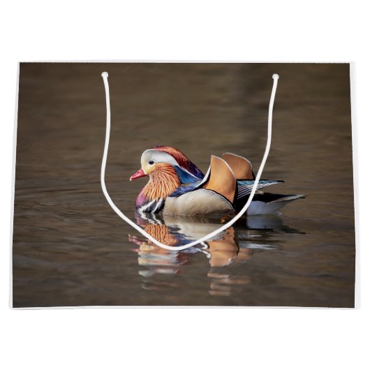 Mandarin Duck Große Geschenktüte (Vorderseite)