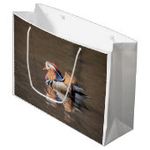 Mandarin Duck Große Geschenktüte (Vorderseite Schrägansicht)