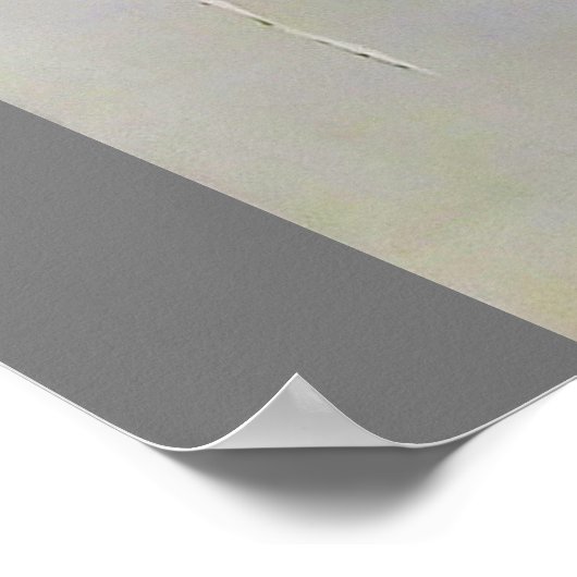 Mandarin Duck in Snow Scene, Watanabe Seitei Poster (Ecke)