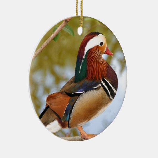 Mandarin Duck Keramikornament (Rechts)