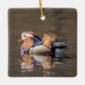 Mandarin Duck Keramikornament (Vorderseite)