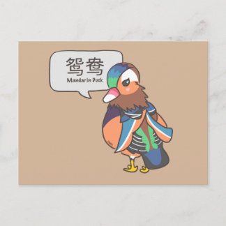 Mandarin Duck Postkarte