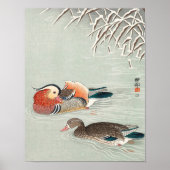 Mandarin-Duck-Print-Paar Poster (Vorne)
