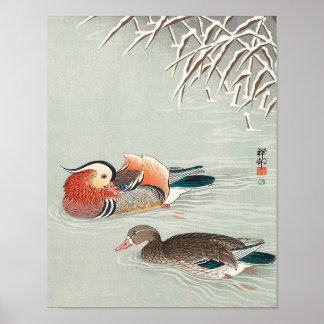 Mandarin-Duck-Print-Paar Poster
