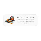 Mandarin Duck Rücksendeadresse (Vorne)