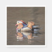 Mandarin Duck Serviette (Vorderseite)