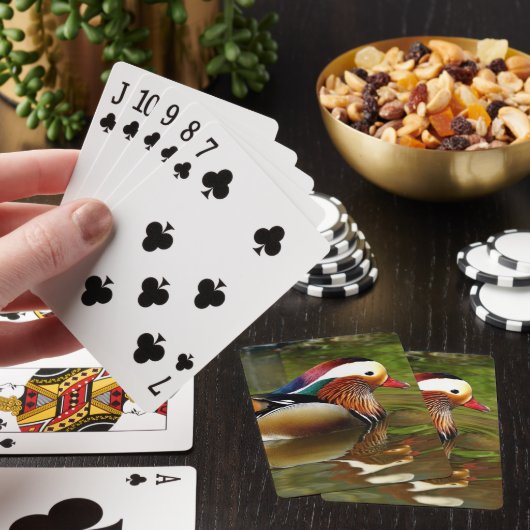 Mandarin Duck Spielkarten (In Situ)