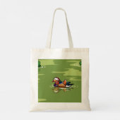 Mandarin Duck up close tote bag Tragetasche (Rückseite)