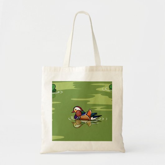 Mandarin Duck up close tote bag Tragetasche (Vorne)