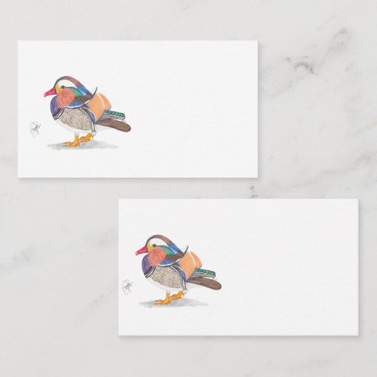 MANDARIN DUCK VISITENKARTE (Vorne/Hinten)