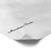 Mandarin Ducks Poster (Ecke)