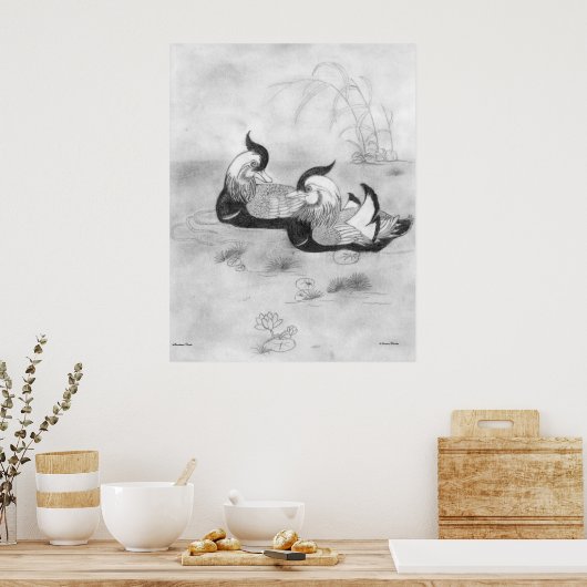 Mandarin Ducks Poster (Küche)